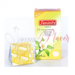 Preservativos  sabor Vainilla "Sensinity" 12 unidades