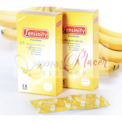 Preservativos sabor Plátano"Sensinity"  12 unidades